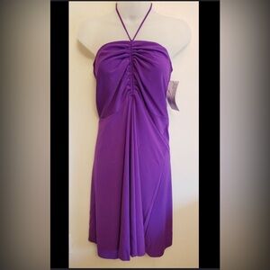 Alpine Design Purple convertible Halter Strapless Dress Skirt- Medium